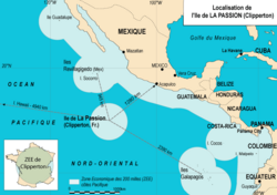 Location of Clipperton Island