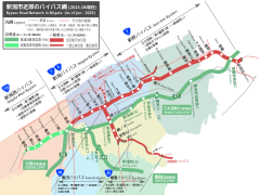 新潟中央ジャンクションの位置（新潟市近郊バイパス網内）