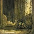 Ilustrasjon av John Bauer til Bortbytingarna (fra Bland tomtar och troll, 1913)