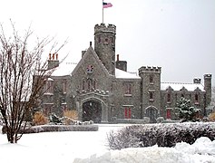 Castillo de Whitby en invierno