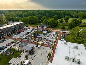 Aerial view of Yorktown.