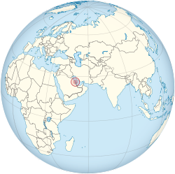 Geografisk plassering av Bahrain