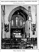 Interior of Quetta Memorial Church, Thursday Island