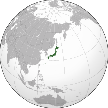 Japan හි පිහිටීම