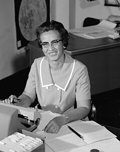 Katherine Johnson, 1966, by NASA (restored by Adam Cuerden)