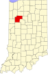 State map highlighting White County