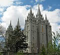 Salt Lake Temple, East and South sides, April 2003