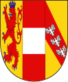 Blazono de la familio Habsburgo-Loreno, kunmetita el blazonoj de vilaĝo Habsburg, de Aŭstrio kaj de Loreno