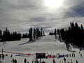 Ski Slopes at Dusk