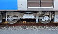 A TR260B trailer bogie on the inner end of an HB-E211 car