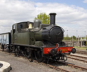 Steam locomotive.