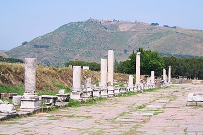 Vista de l'acròpoli del santuari d'Asclepi