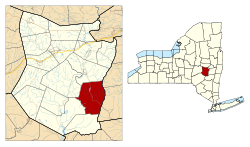 Location in Schoharie County and the state of New York.