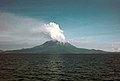 Sakurajima eruption in 1974