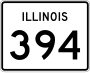 Illinois Route 394 marker