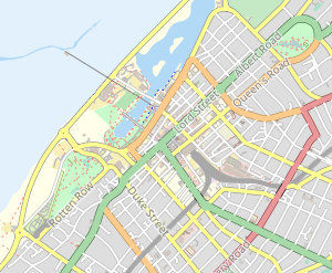 Map of Southport town centre