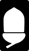 Acorn waymark for National Trails in England and Wales