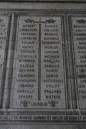 Photo of Columns 5 and 6 of the Arc de Triomphe