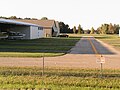 Airplane hangars from Jewett Airport Road