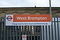 London Overground alla stazione di West Brompton.