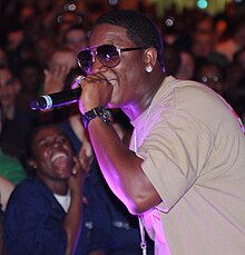 Yung Joc performing in 2009