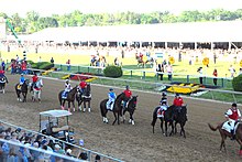 2012 Preakness Stakes post parade.jpg