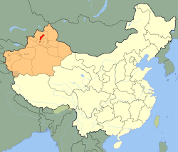 克拉玛依市在中国新疆的地理位置