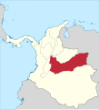L'État souverain de Cundinamarca en 1863.