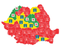 2016 Apartenența politică a președinților de consilii județene