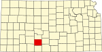 State map highlighting Kiowa County