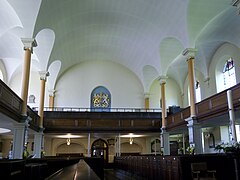 St Pauls Church Birmingham inside west wall