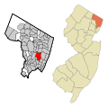 Map of Teaneck, New Jersey