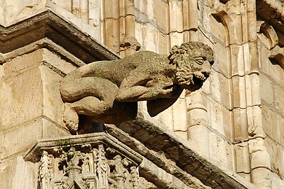 Gargoyle with human face