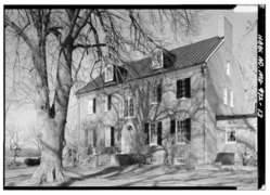 Perspective View of the West (Rear) of the Main Block, Looking Northeast