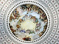 The Apotheosis of Washington, the 1865 fresco by Constantino Brumidi on the interior of the Capitol's dome in 2005