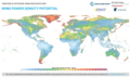 Image 57Global map of wind power density potential (from Wind power)