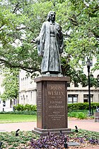 Reynolds Square mit Denkmal für John Wesley