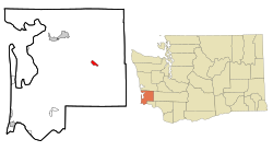 Location of Lebam, Washington