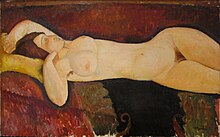 Le Grand Nu, d'Amedeo Modigliani. La peinture en 1917 sur Commons