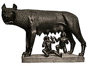 Sói Capitoline. Nguồn gốc cổ xưa của nó bây giờ là nghi ngờ.