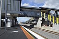 South-east bound view from Platform 3 looking at station concourse and entrance, May 2014