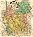 17th/18th century map of the Duchy of Teschen by Joh David Schleuen