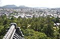 東側の遠く和久羅山と嵩山を望む。（2015年9月11日撮影）