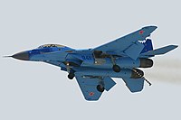 Crosse d'appontage d'un MiG-29K, vue de dessous