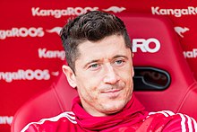 Picture of Robert Lewandowski with Bayern Munich