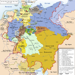 แผนที่ของสมาพันธรัฐเยอรมัน