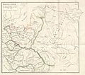 Map of 1139 by Joachim Lelewel; northeast is identified as "trans-forest colonies" (Zalesie)