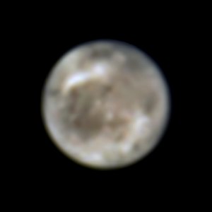 Hubble Space Telescope image of Ganymede taken in 1996.[135]