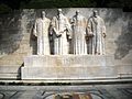 Image 1Statues of William Farel, John Calvin, Theodore Beza, and John Knox, influential theologians in developing the Reformed faith, at the Reformation Wall in Geneva (from Reformed Christianity)