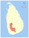 Map showing the location of Sabaragamuwa Province within Sri Lanka